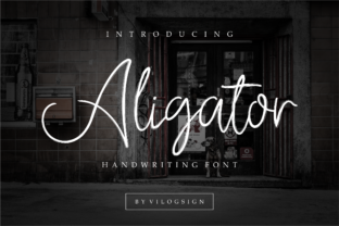 Aligator: The Handwritten Script Font That Elevates Design