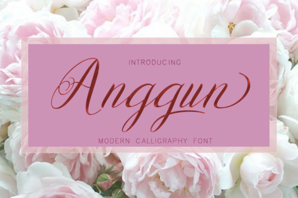 Anggun Script: A Trendy, Feminine Font for Creative Projects