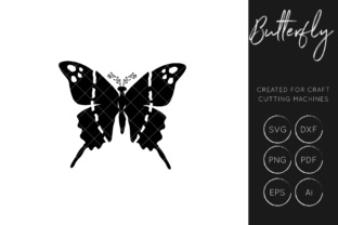 Black Butterfly SVG Design