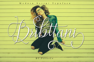 Bribttani Script: A Modern Handmade Calligraphy Font