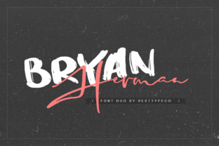 Bryan Herman: A Handmade Calligraphy Font for Creative Expression
