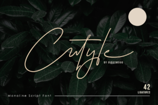 Cutyle Script: A Minimalist Signature Font for Modern Design