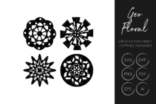Geo Floral Cut File Cut File