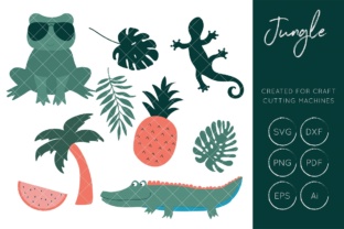 Jungle - Crocodile SVG Design for Creative Projects