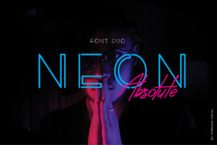 Neon Absolute Duo: A Stylish Fusion of Script and Sans for Modern Design