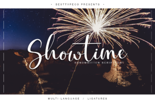 Showtime: A Handmade Calligraphy Font That Elevates Every Project