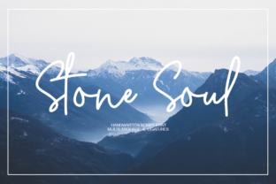 Stone Soul: Elegant Handmade Calligraphy Font