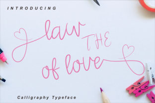 The Law of Love: A Modern Calligraphy Font for Elegant Expression